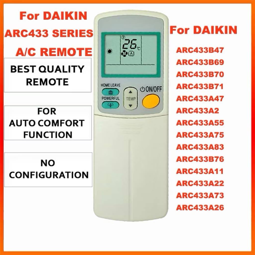 รีโมทแอร์ ไดกิ้น DAIKIN *ใช้กับแอร์ไดกิ้นได้ทุกรุ่น* มี ตลอด รูปที่ 1