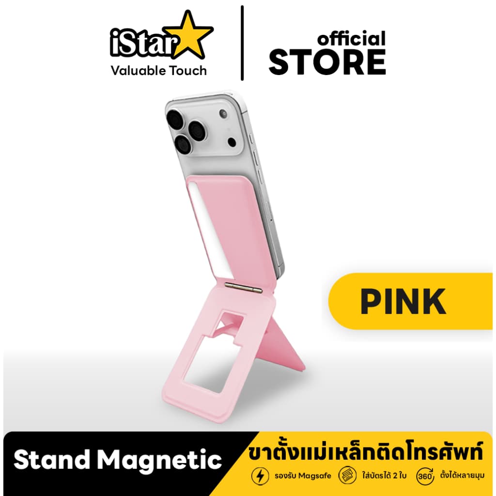 ซองใส่บัตรแบบหนัง Premium ใส่บัตรได้ 2 ใบ ตั้งพับเก็บได้ สำหรับโทรศัพท์ หรือ เคสแม่เหล็ก รูปที่ 8
