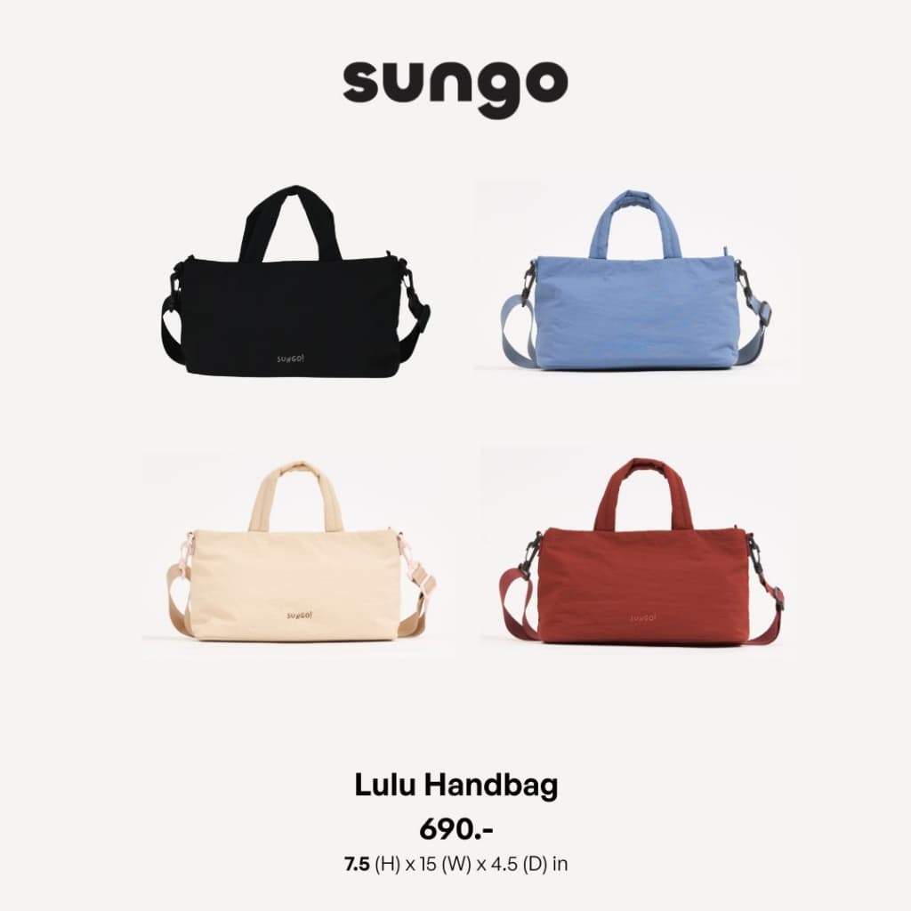Sungo Lulu Handbag กระเป๋าโท้ท ผ้าไนลอน จุของเยอะ Large Capacity Hand Bag ผู้หญิง รูปที่ 2