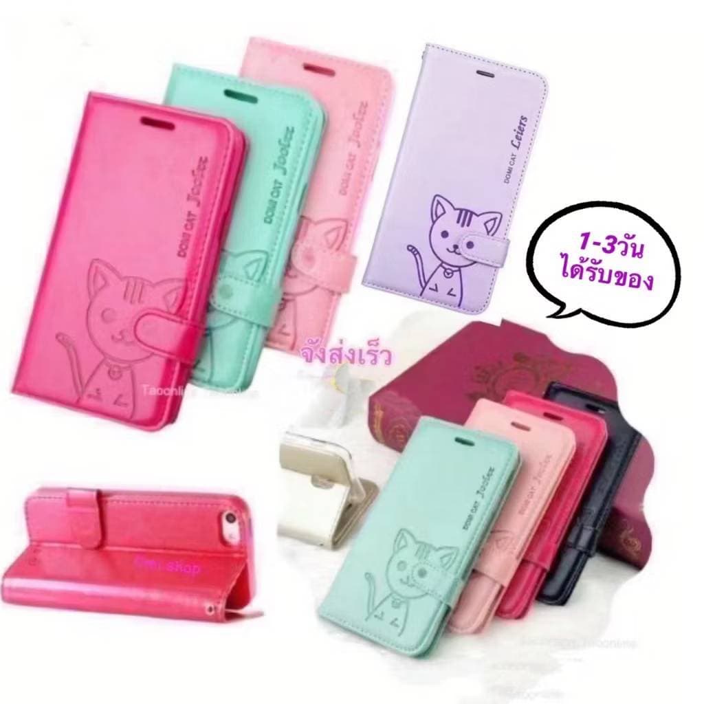เคสฝาพับ สำหรับ Redmi15 A7PRO 15C A5 A14C 13C 10C 10A 13 A3 13C POCO C71 C75 C85 C65 C40 แถมสาย ช่องใส่บัตร Domicat รูปที่ 2