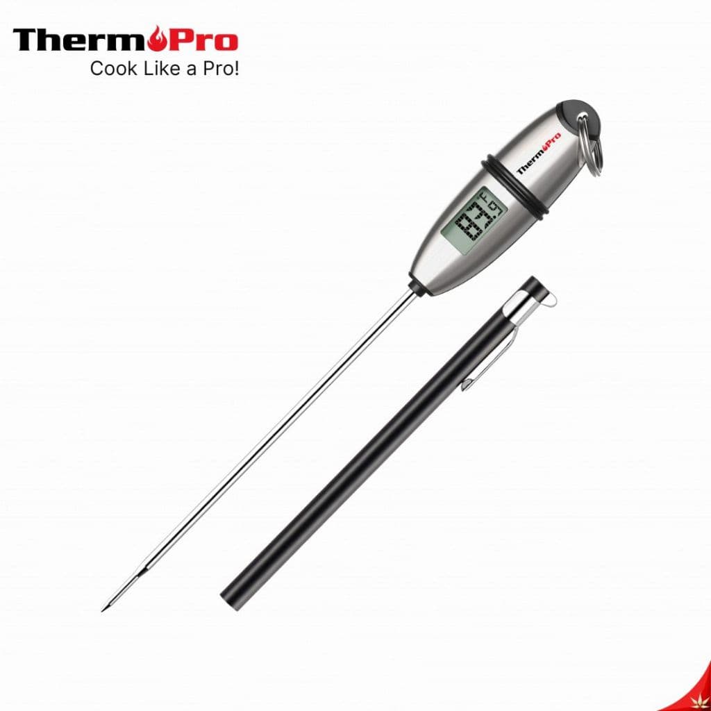 ThermoPro TP-02S เทอร์โมมิเตอร์วัดอุณหภูมิอาหาร วัดอุณหภูมิเนื้อสัตว์ เเบบปากกาดิจิทัล อ่านค่าไว BBQ รูปที่ 1