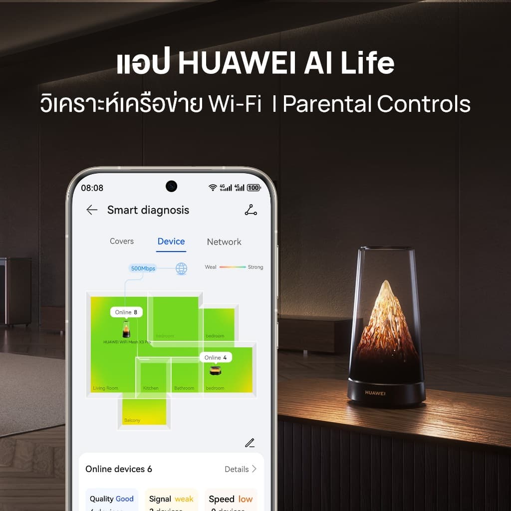HUAWEI WiFi Mesh X3 Pro Series | เราเตอร์ | Wi-Fi ครอบคลุมทั่วบ้าน รูปที่ 8