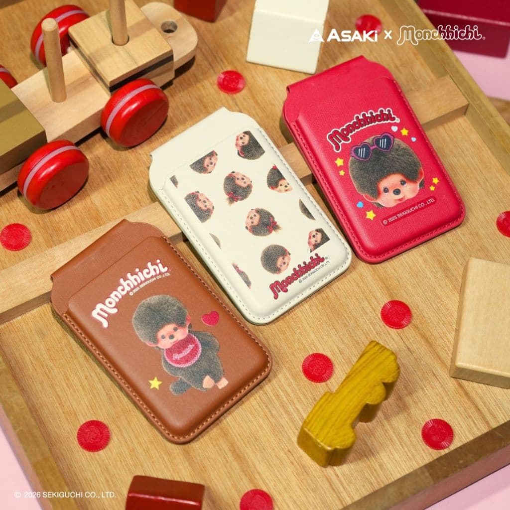 Amaze one MagSafe Wallet Monchhichi กระเป๋าใส่บัตรติดมือถือ ลายลิขสิทธิ์แท้มอนชิชิ รุ่น A-MCMS01 รูปที่ 2