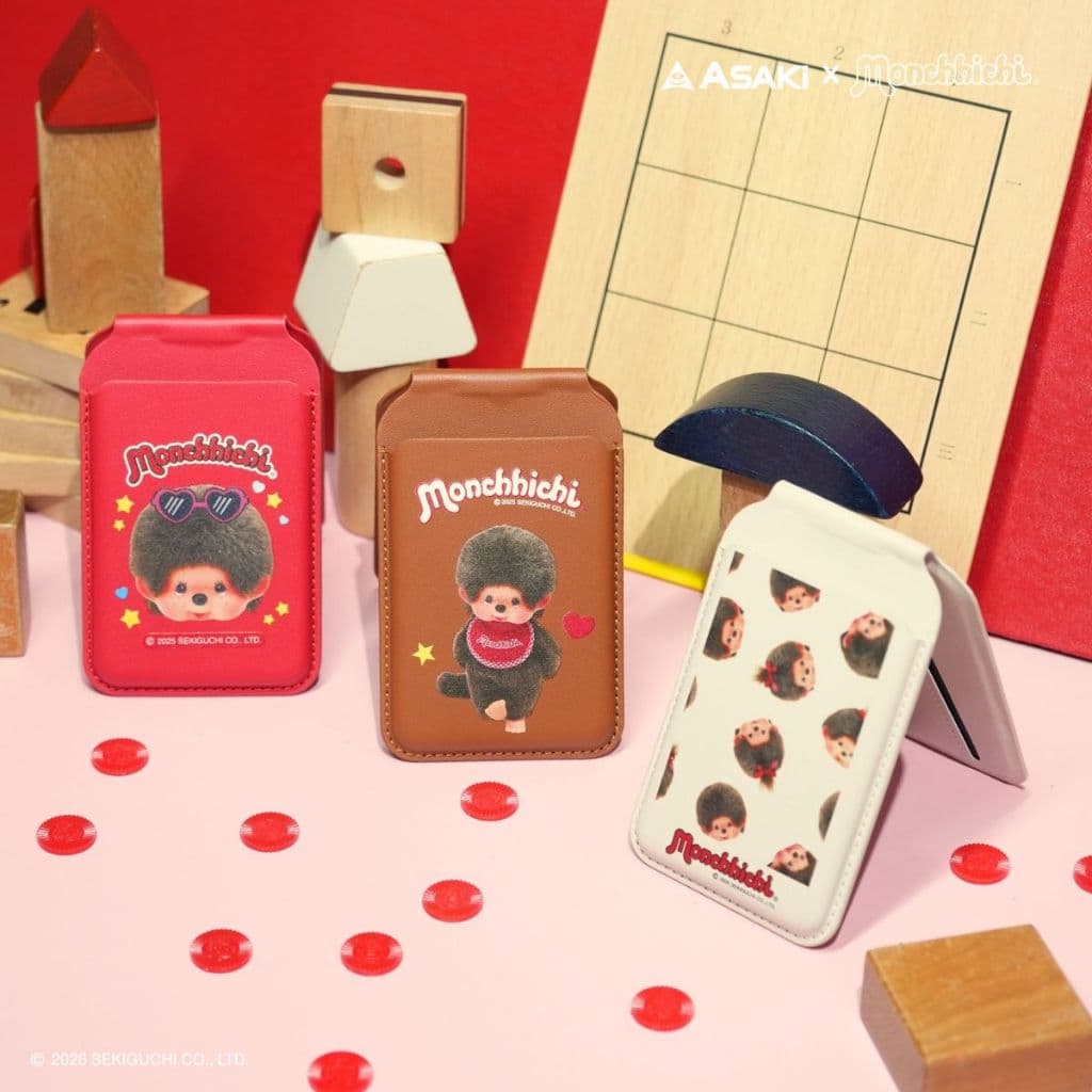 Amaze one MagSafe Wallet Monchhichi กระเป๋าใส่บัตรติดมือถือ ลายลิขสิทธิ์แท้มอนชิชิ รุ่น A-MCMS01 รูปที่ 3