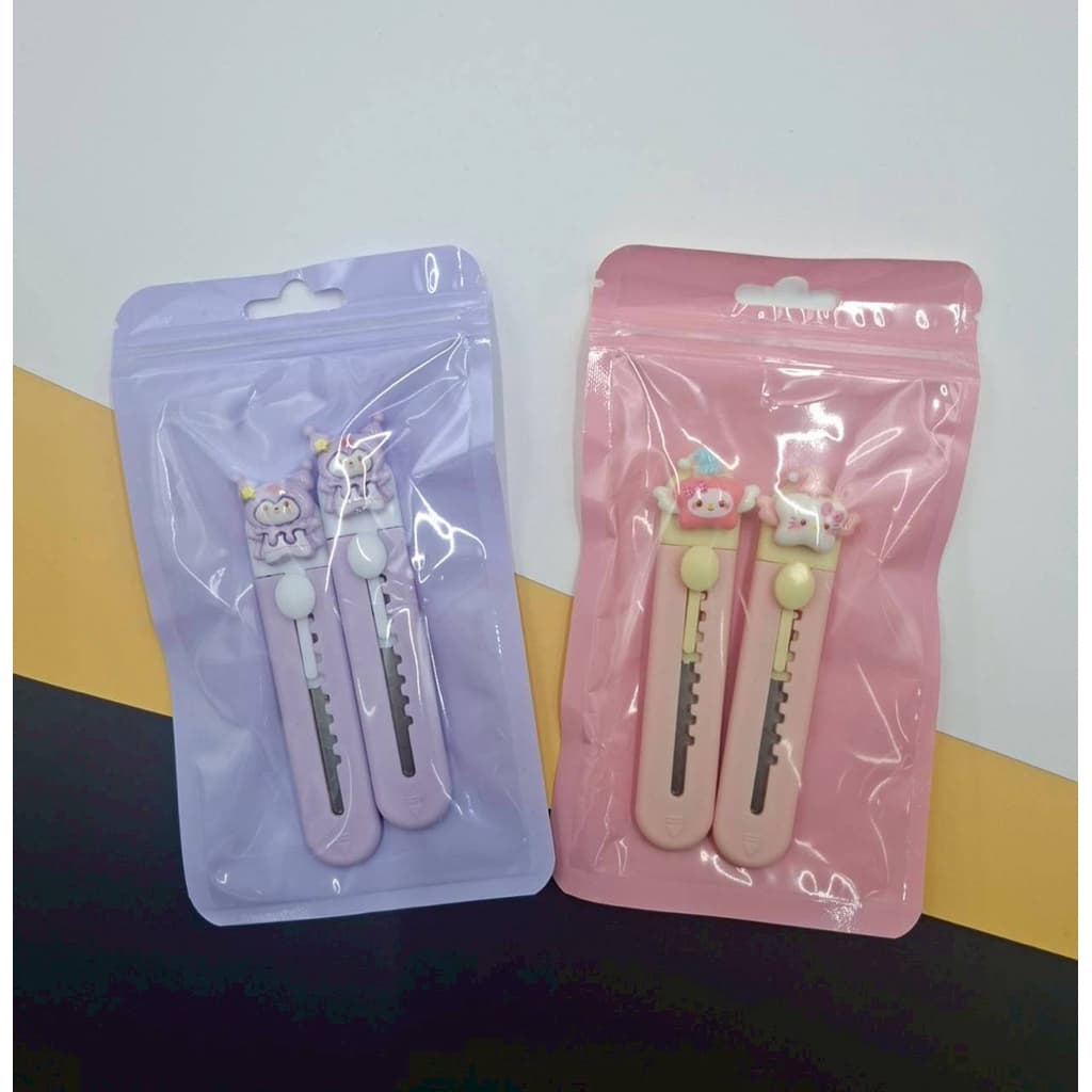No.1643 มีดคัตเตอร์ มีคัตเตอร์พกพาล หนึ่งแพคได้สองชิ้น ได้ทั้งหมด 12 แพ็ค รูปที่ 2