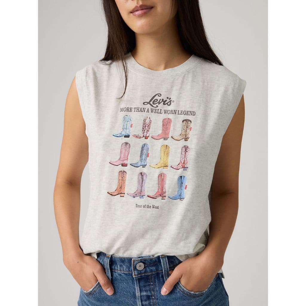 เสื้อแขนกุด Levi's® Women's Graphic Boxy Tank รูปที่ 4