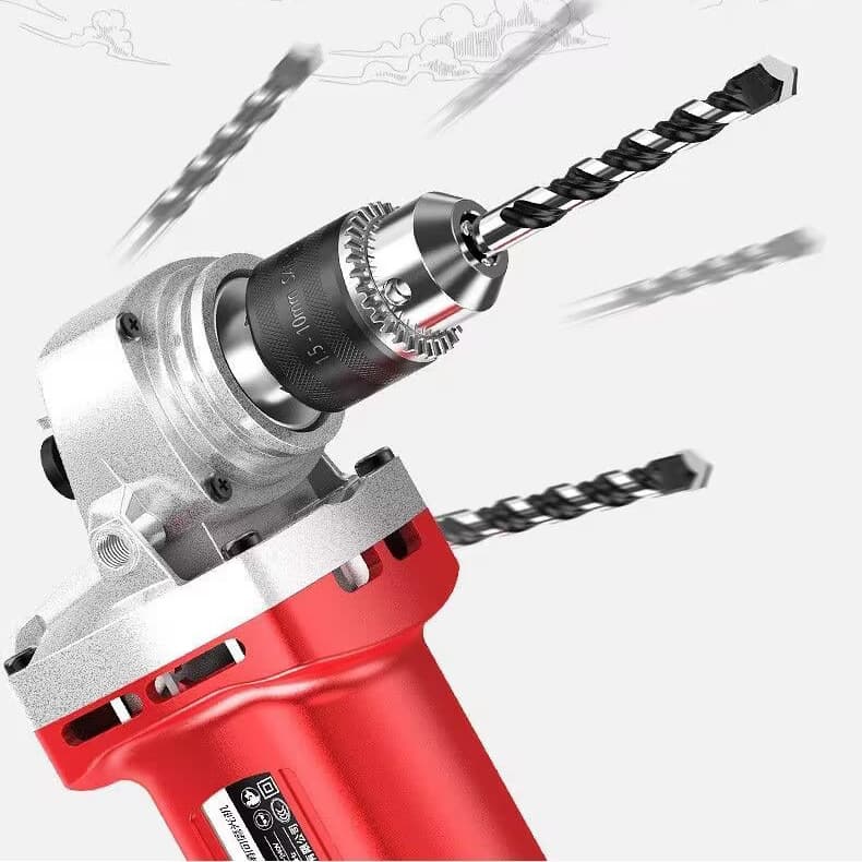YP-572 หัวแปลงเครื่องเจียร 100 เป็นสว่าน จับดอก 1.5-10mm หัวจับ 3 จับ เหล็กคาร์บอนสูง แถมประแจ รูปที่ 8