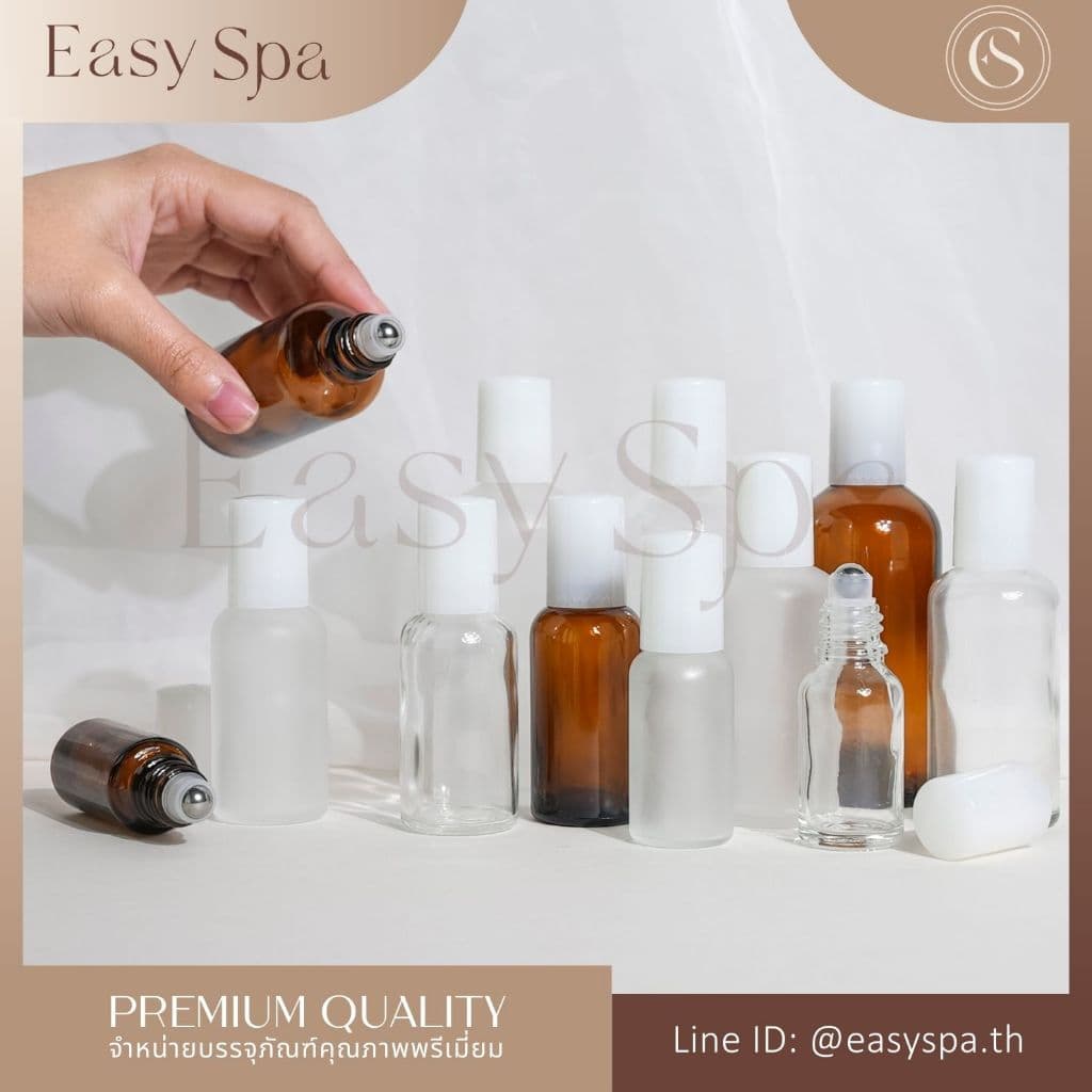 ขวดลูกกลิ้ง รีฟิลได้ หัวลูกกลิ้งสแตนเลส ขวดแก้วอโรม่า ขวดหยด 5ml 10ml 15ml 20ml 30ml 50ml 100ml ลูกกลิ้ง โรลออน รูปที่ 6