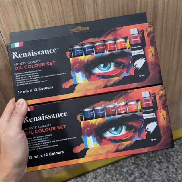 Renaissance เรเนซองค์ ชุดสีน้ำมัน 12หลอด ขนาด 12ml.