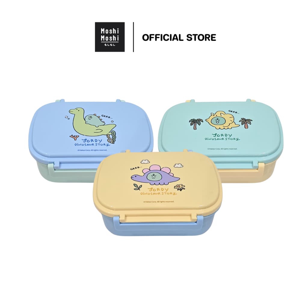 Moshi Moshi กล่องอาหาร กล่องข้าวพร้อมช้อน ลาย Jordy จากแก๊ง NINIZ ลิขสิทธิ์แท้จาก Kakao Friends รุ่น 6100007226-7228 รูปที่ 1