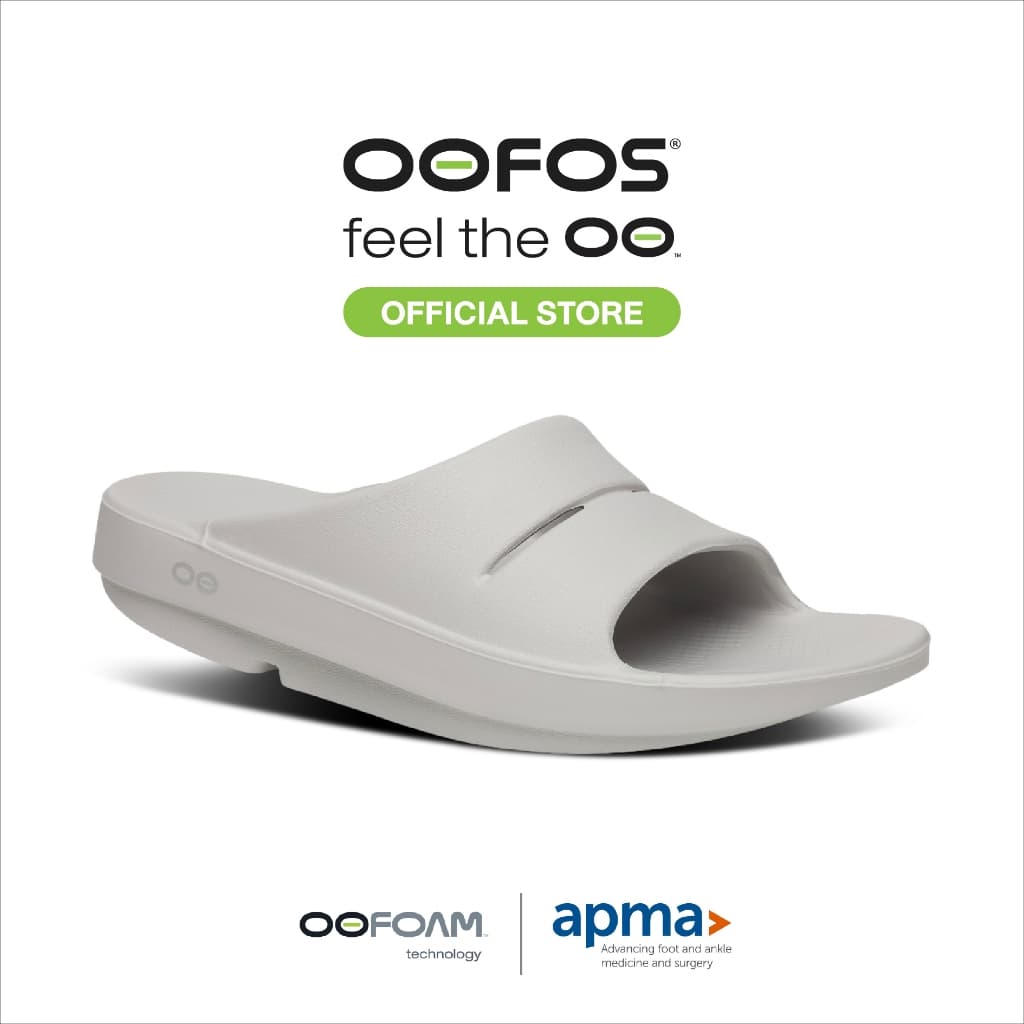 OOFOS OOahh Moonstone รองเท้าเพื่อการฟื้นฟู รูปที่ 4
