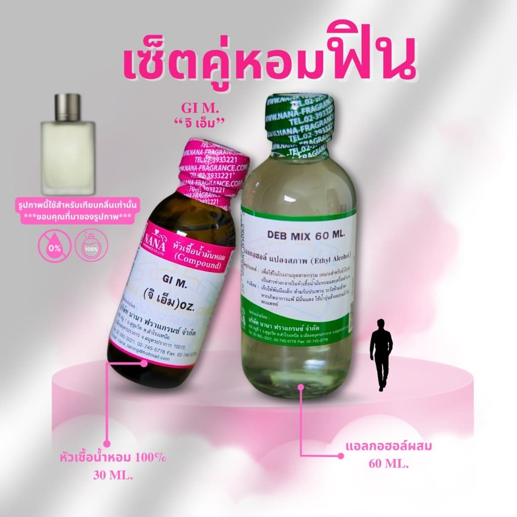 หัวเชื้อน้ำหอม 100 % กลิ่น จิ เอ็ม รูปที่ 3
