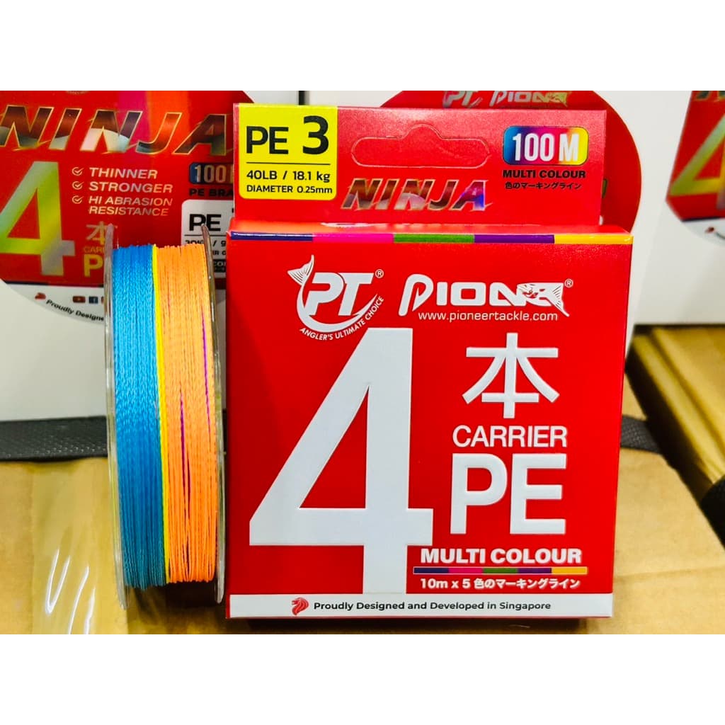 PE NINJA X4 100เมตร สี MULTIPLE COLOR รูปที่ 5