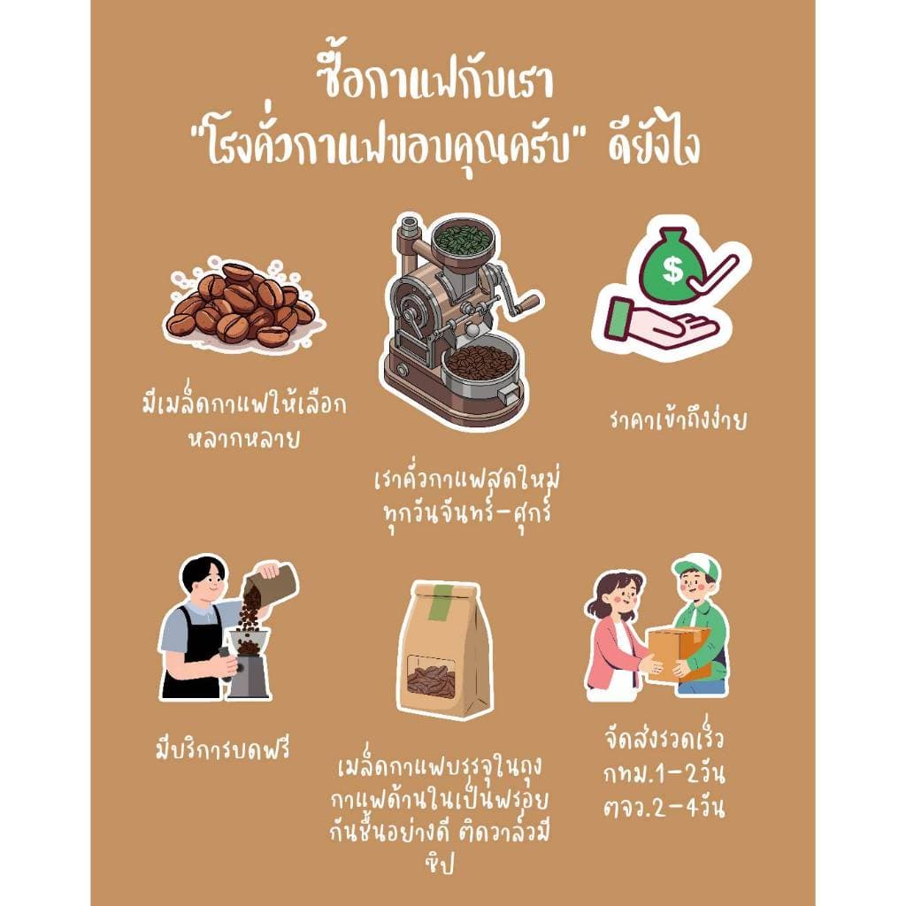 กาแฟปางขอนพรีเมี่ยม กาแฟอราบิก้า100% ขนาด 500กรัม เมล็ดกาแฟคั่ว ดอยปางขอน เมล็ดเกรดA, Pangkhon Premium coffee รูปที่ 8