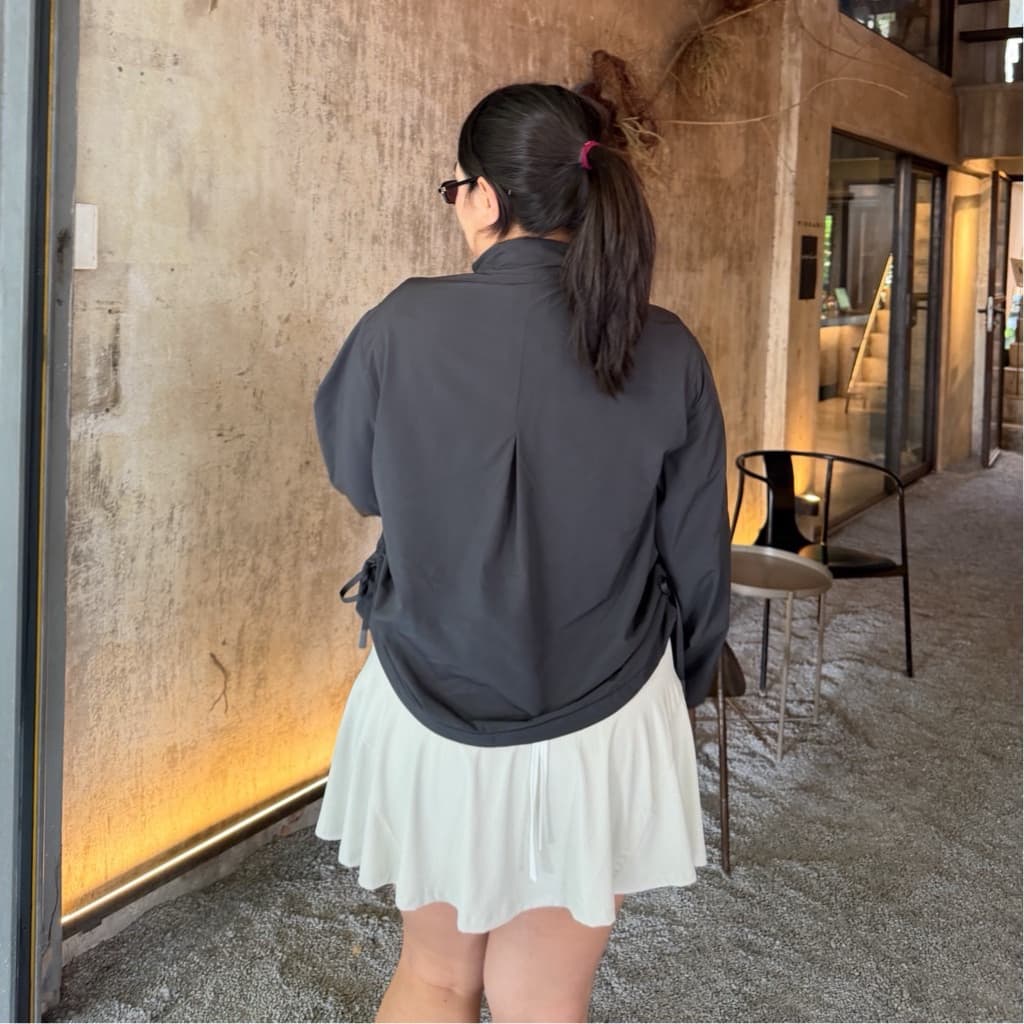 Lady M | WINDBREAKER เสื้อแจ็กเกตกันแดดกันลม อกใหญ่ ทรงโอเวอร์ไซส์ ดีไซน์เท่ ใส่วิ่งออกกำลังกาย ปั่นจักรยาน เดินป่า รูปที่ 6