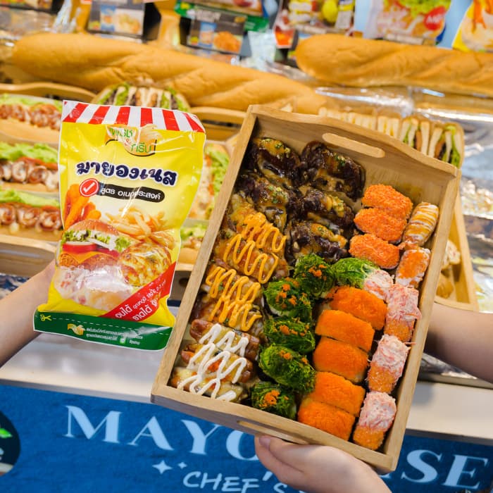 ยกลัง 10ถุง มายองเนส F&G สูตรอเนกประสงค์ 800 กรัม มายองเนสทำแซนวิช น้ำสลัด สำเร็จรูป มายองเนสสลัด รูปที่ 6
