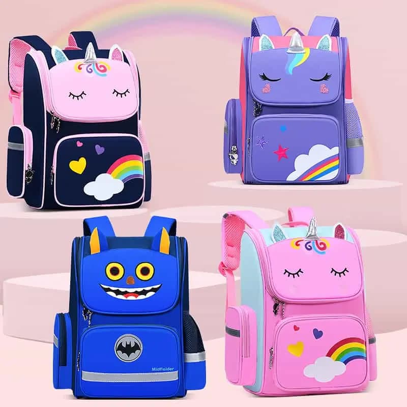 AKAM เด็กหญิง Unicorn Schoolbag กระเป๋าเป้สะพายหลังโรงเรียนการ์ตูนสำหรับเด็กหญิง รูปที่ 4