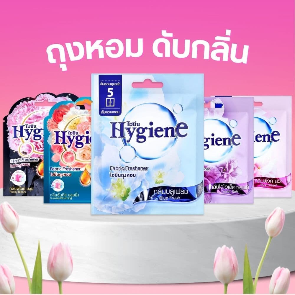 Hygiene ไฮยีน ถุงหอมใช้แขวน ดับกลิ่น ซอง 8g รูปที่ 1