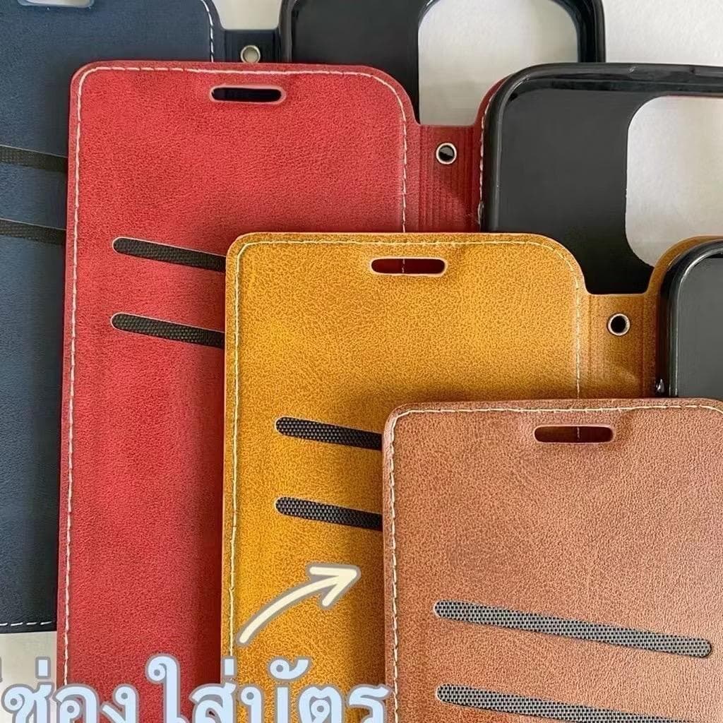 เคสฝาพับ กระเป๋าหนัง เปิดปิด สำหรับ OPPO Realme C51 C53 C55 Note50 Realme C61 C63 Note60 เคสกันกระแทก มีช่องใส่บัตร รูปที่ 5