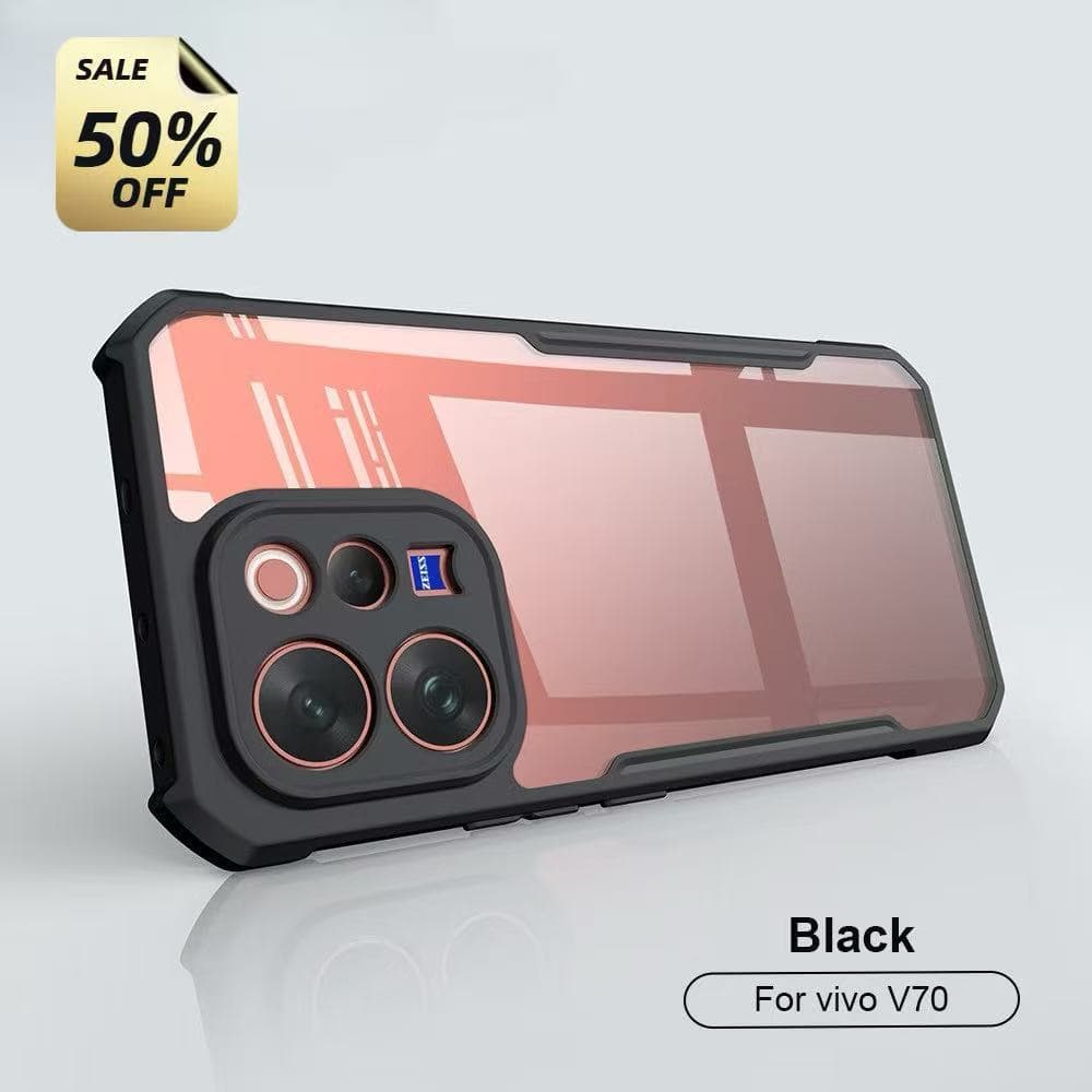 เคสขอบดำ เคสใส สำหรับ Vivo V70 กันกระแทก สำหรับ วีโว่ HHL ตรงรุ่น รูปที่ 1