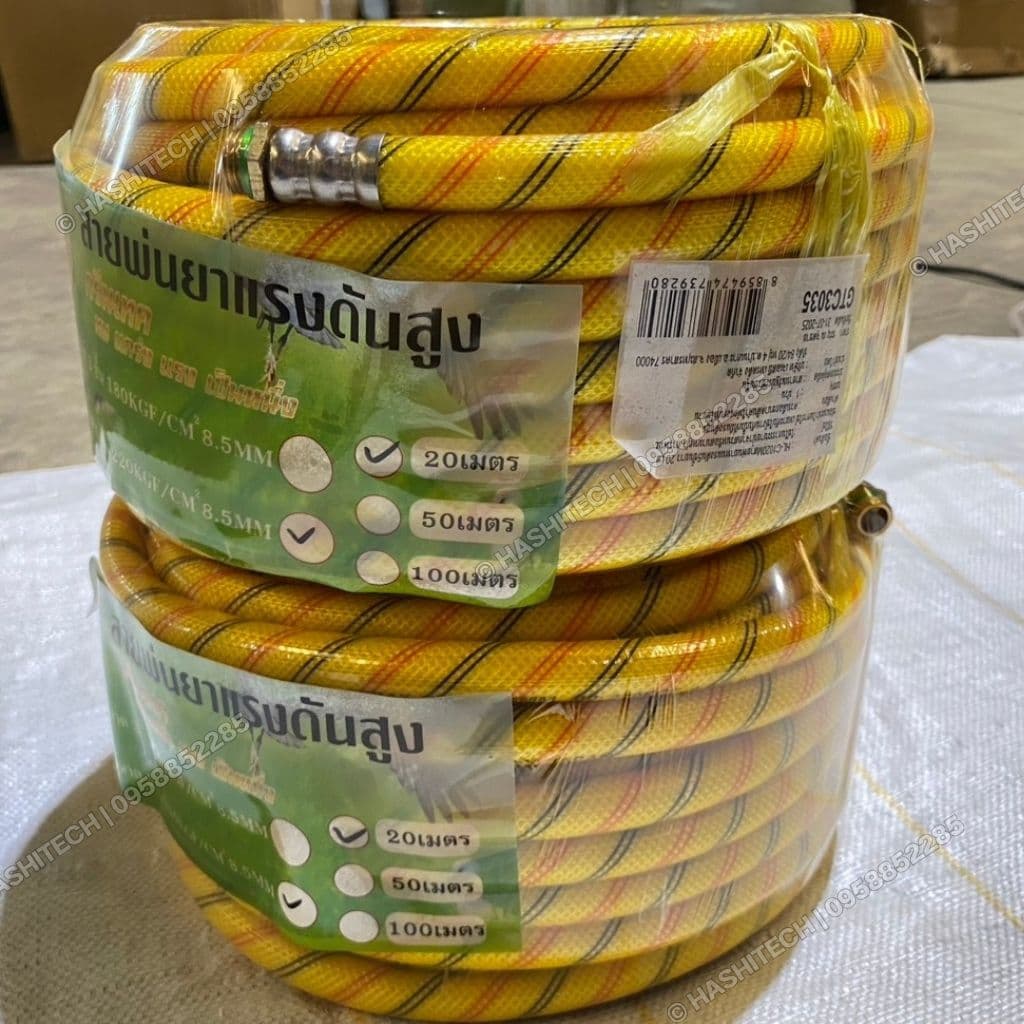 สายพ่นยาหนา 5ชั้น เสริมเชือกถั ทนแรงดัน 240บาร์ ขนาด 20/50/100 เมตร สำหรับเครื่องพ่นยา 767 แข็งแรง รูปที่ 7