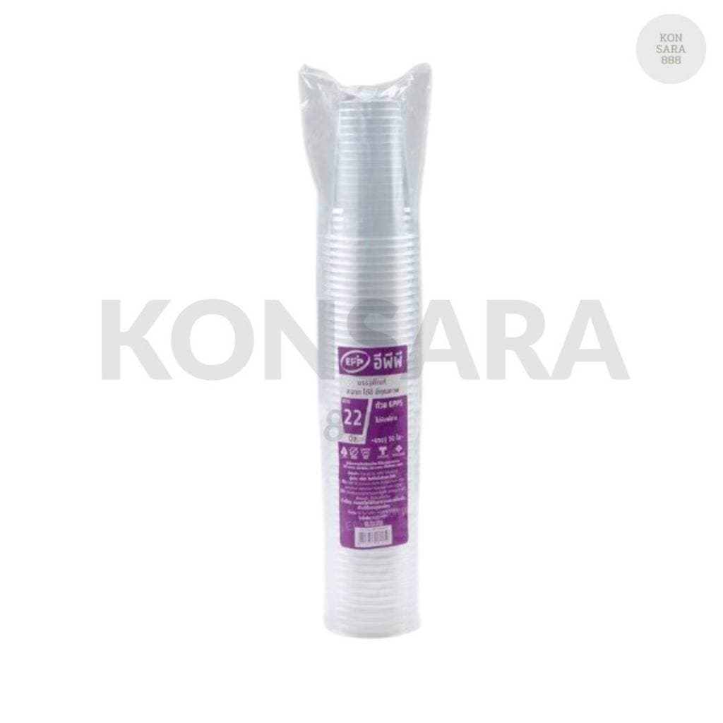 ) แก้ว 22 oz. GPPS ใส ยี่ห้อ EPP ขนาดปาก 95 001450 รูปที่ 2