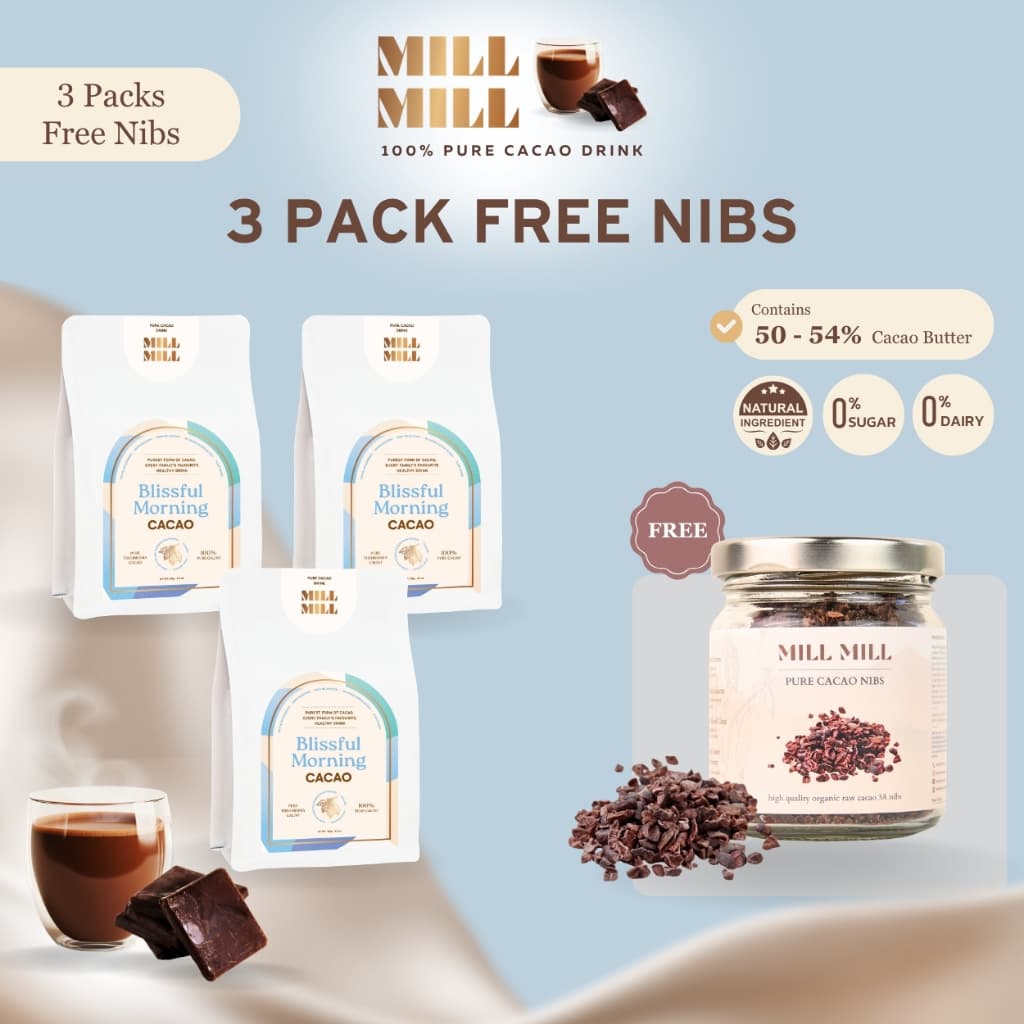 Blissful Morning Mill Mill คาเคาบริสุทธิ์ 100% Pure Cacao รูปที่ 4