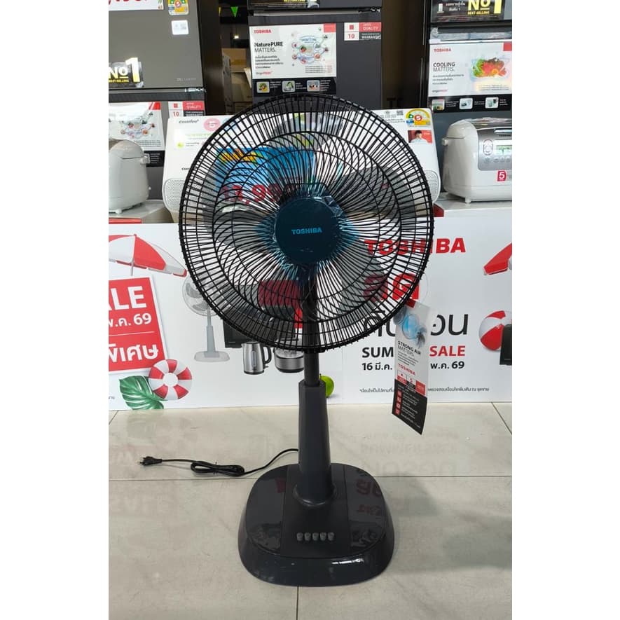 TOSHIBA พัดลมสไลด์ 16 นิ้ว 5 ใบพัด มอเตอร์ลูกปืนทนทาน รุ่น F-ALC50TH รูปที่ 2