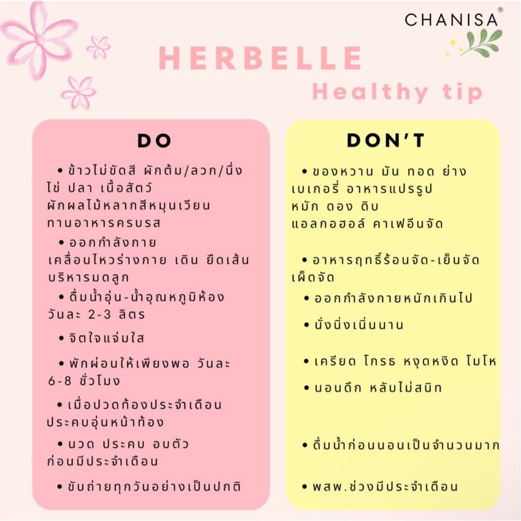 No.1 Herbelle ลดน้ำตาล ลดเสมหะ คั่งค้างในร่างกาย ซัพพอร์ตคนเป็น PCOS วัตถุดิบคุณภาพอย่างดี ชานิสา CHANISA รูปที่ 7