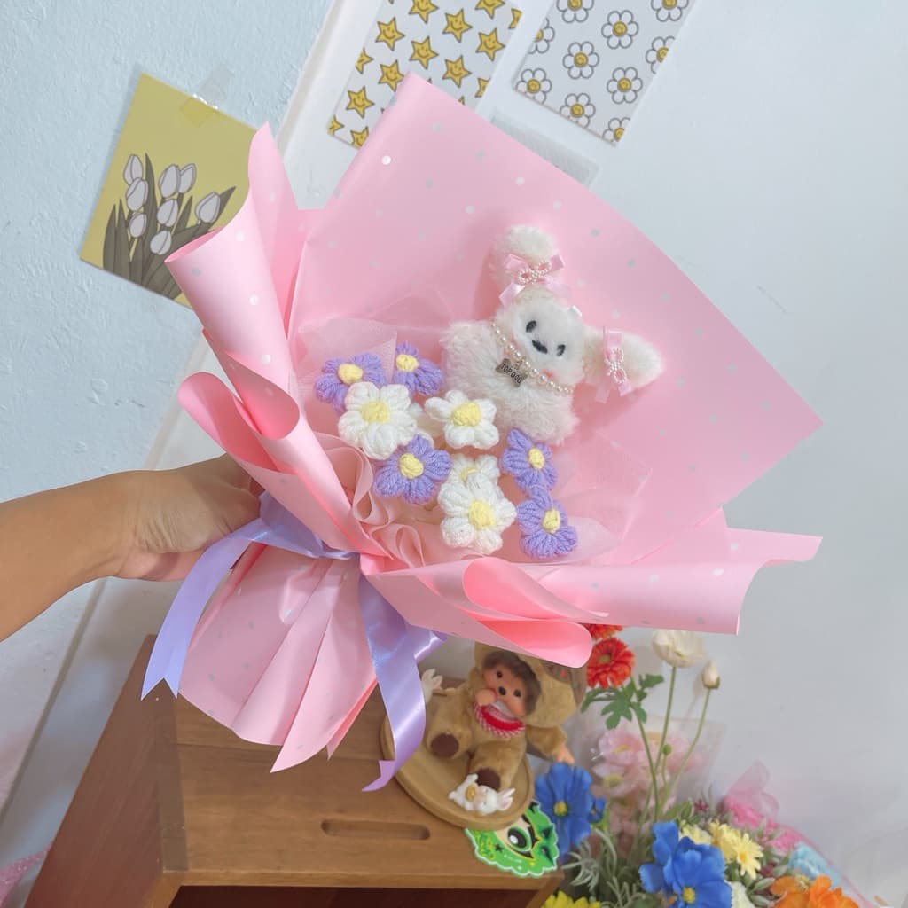 ช่อตุ๊กตา มีหลายแบบ ราคา ต่อ 1 ช่อ ช่อปัจฉิม รูปที่ 8