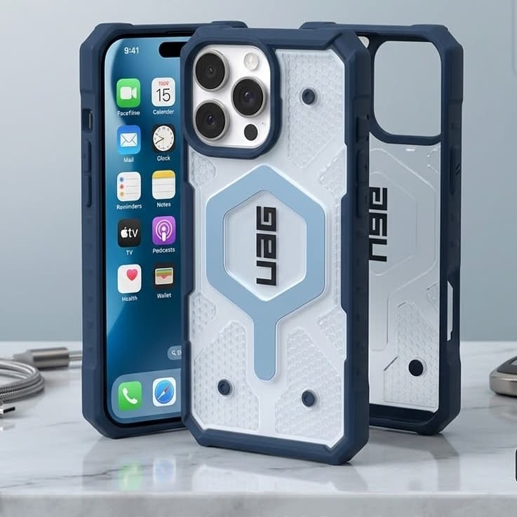 เคส UAG รุ่นใหม่ล่าสุด PLASMA CASE FOR IPHONE 17 16 11 12 13 14 15 PRO MAX PLUS AIR เคสกันกระแทก เคสใส A111 รูปที่ 1