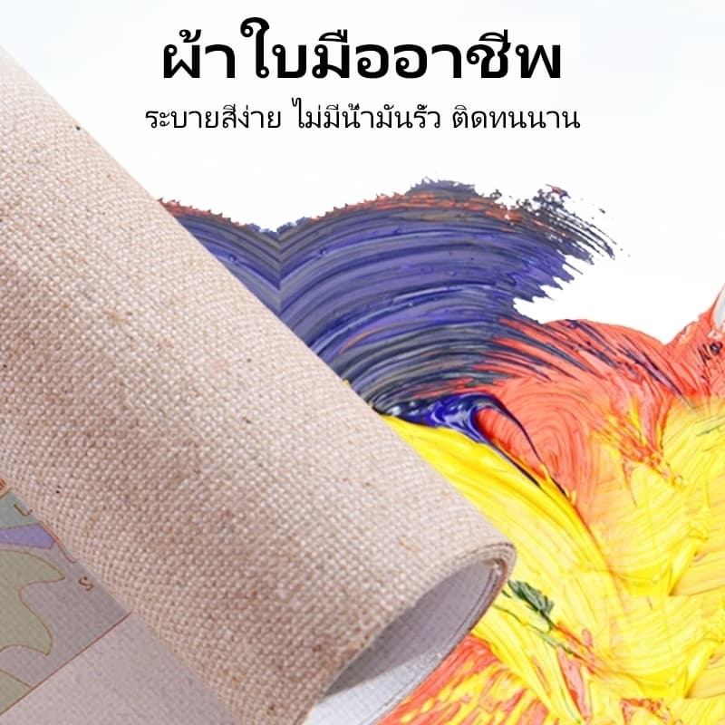 ภาพระบายสีตัวเลข 20x20 ซม. พร้อมกรอบ | ชุดวาดภาพ DIY ง่ายๆ ไม่ต้องมีพื้นฐาน รูปที่ 3