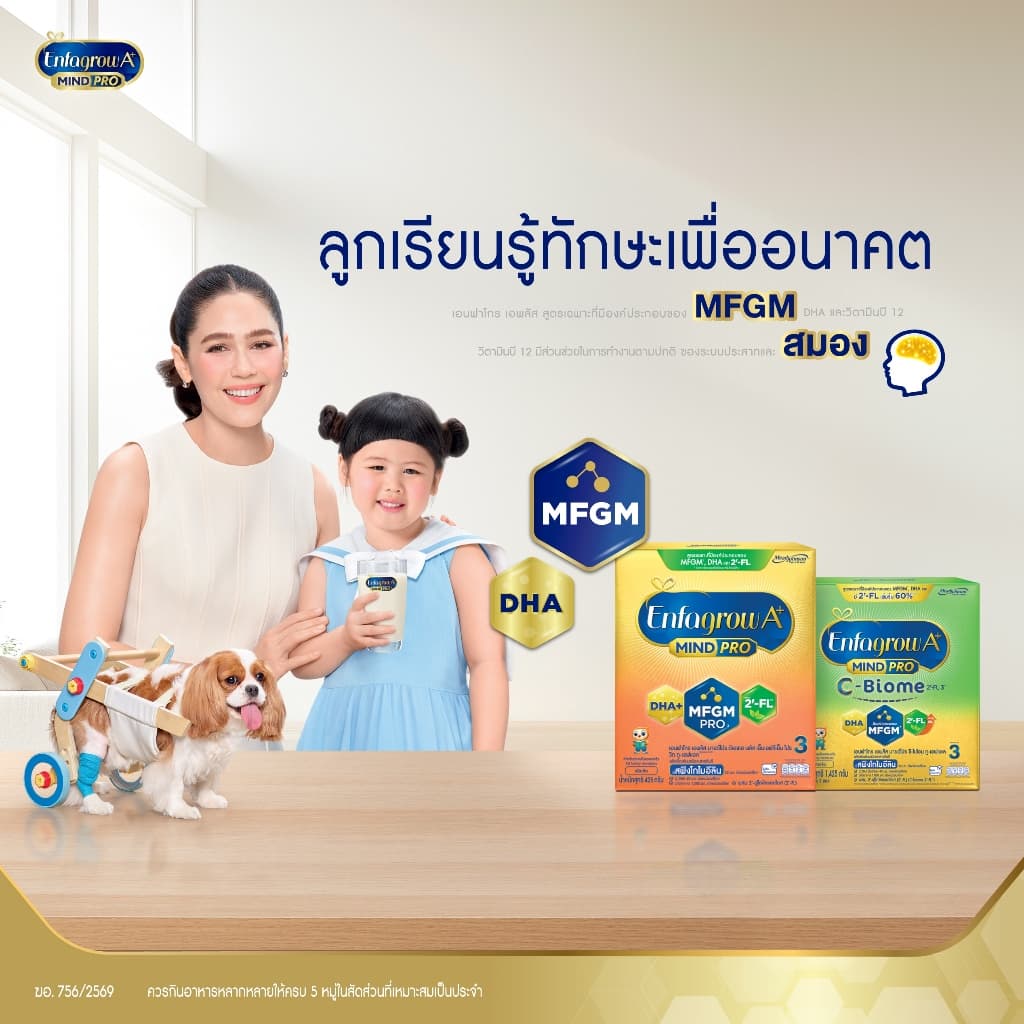 นมผง เอนฟาโกร เอพลัส มายด์โปร สูตร3 ชนิดจืด x2 กล่อง Enfagrow A+ MindPro Stage3 x2 packs รูปที่ 4