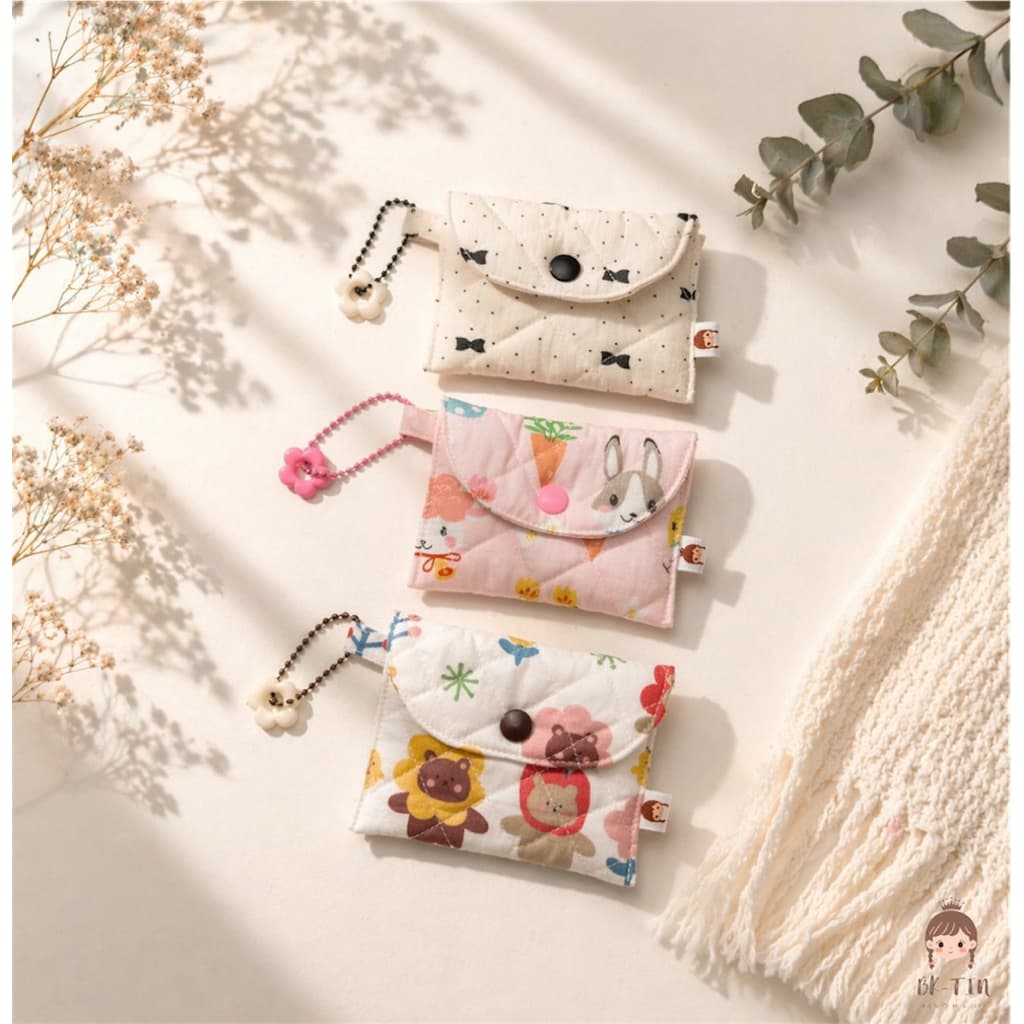Earphone Pouch Collection | กระเป๋าผ้าใส่หูฟัง ใส่ AirPods ลายน่ารัก พกพาสะดวก รูปที่ 7