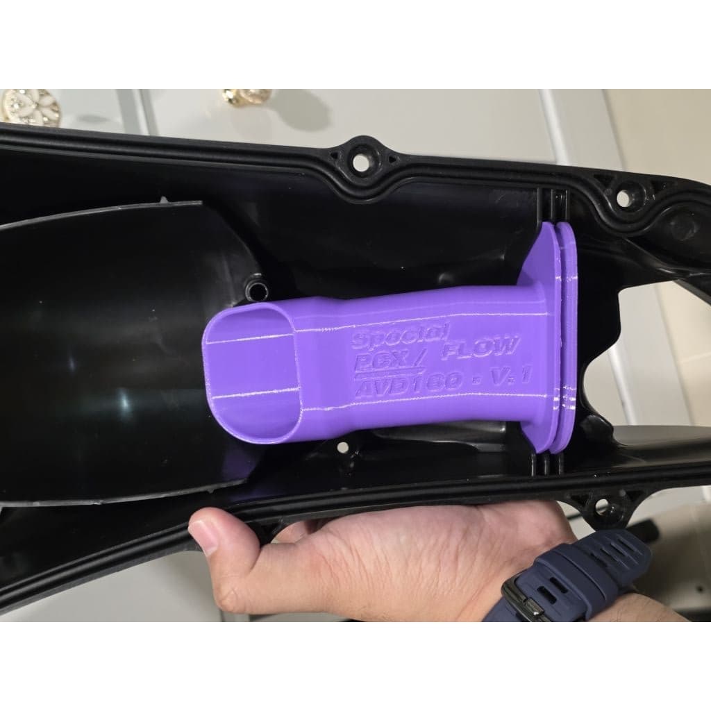 จมูกกรอง PCX160,AVD160 3D Printing ลมไหลดีเพิ่มอากาศในห้องกรอง รูปที่ 4