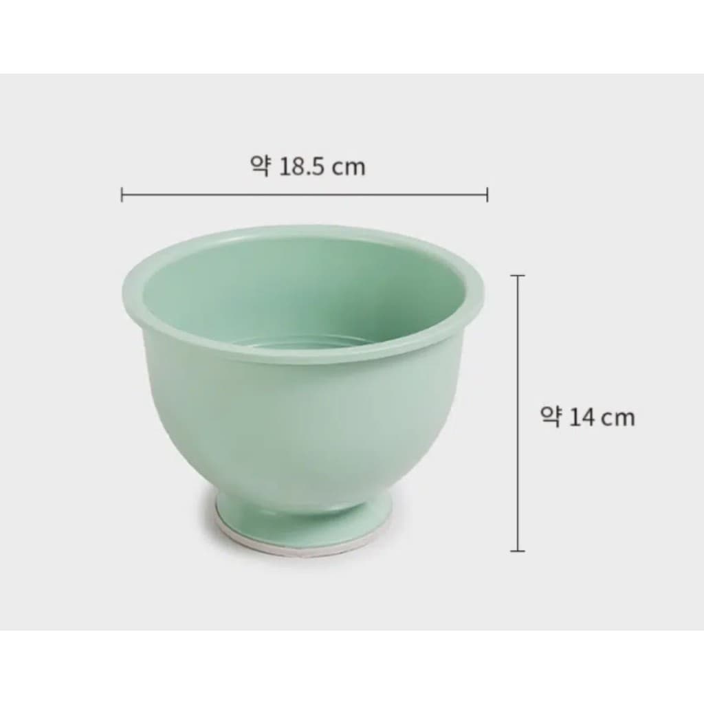เซ็ทครกพลาสติกเกาหลี ครกพร้อมสาก สีมิ้นต์พาสเทล น้ำหนักเบา ไม่ขึ้นรา Plastic Mortar Set 절구통 รูปที่ 7