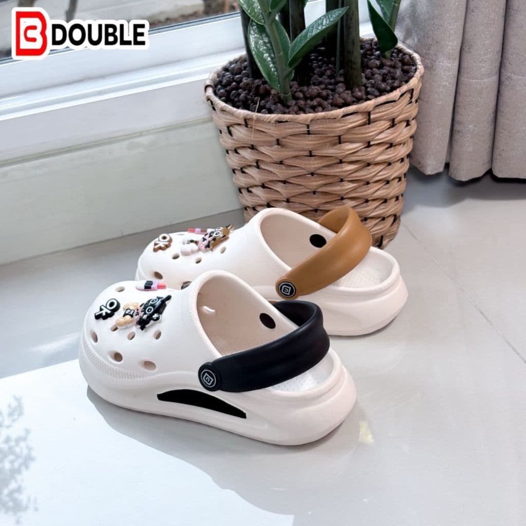 BB DOUBLE รุ่นOW022-5 รองเท้าหัวโตผู้หญิง ฟรีตัวติดการ์ตูนสุดน่ารัก เสริมส้นสูง 3cm. รูปที่ 7