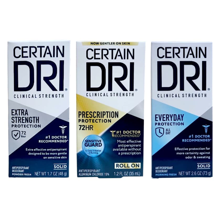 Certain Dri แท้อเมริกา โรลออลระงับกลิ่นกาย ระงับเหงื่อ สูตรที่แพทย์แนะนำ มีแบบ A.M และ P.M. ทาเช้าและก่อนนอน รูปที่ 1