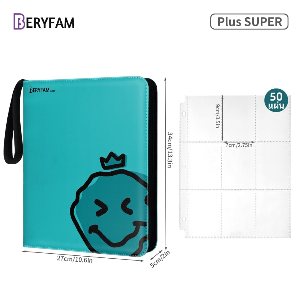 BERYFAM แฟ้มการ์ด อัลบั้มรูป ปกหนัง จุการ์ด การ์ดเกาหลี kpop การ์ดสะสม Pokemon ซีรีส์ Blueberry รูปที่ 7