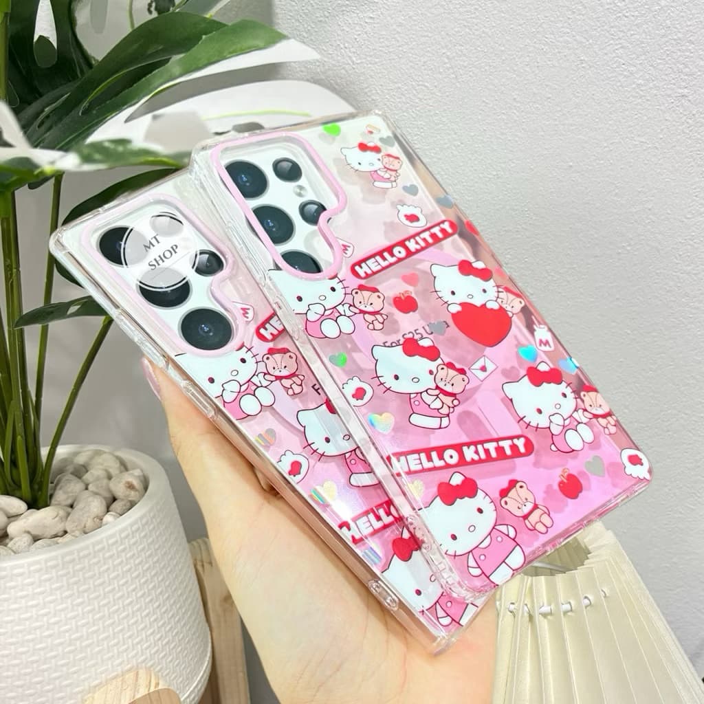 **Popphone**Caseใสลายคิตตี้ มีแม่เหล็กชาร์จสำหรับรุ่นS26ultra S23ultra S24ultra S25ultra 13/14 13promax 15 16promax 17pr รูปที่ 2