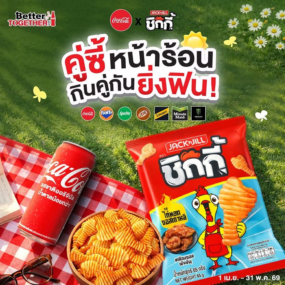 Jack'n jill ชิกกี้ ขนมทอดกรอบรูปน่องไก่รสไก่ทอดซอสเกาหลี ขนาด 5บ. และ 20บ. 1 แพ็ค 12 ซอง รูปที่ 2