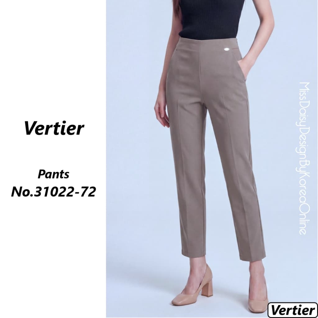 Vertier กางเกงขายาว 9 ส่วน No.31022 ผลิตจากผ้า Double Poplin รูปที่ 6