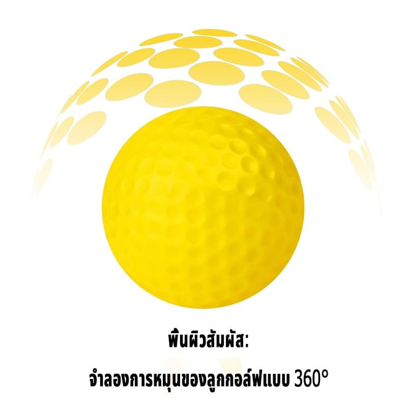 ลูกกอล์ฟฝึกซ้อม ลูกกอล์ฟ ชนิดโฟม ลูกกอล์ฟนุ่ม โฟม PU นุ่มพิเศษ ยั่งยืน ทนทาน ไม่แตกง่าย ฝึกซ้อมวงสวิงได้ดี รูปที่ 5