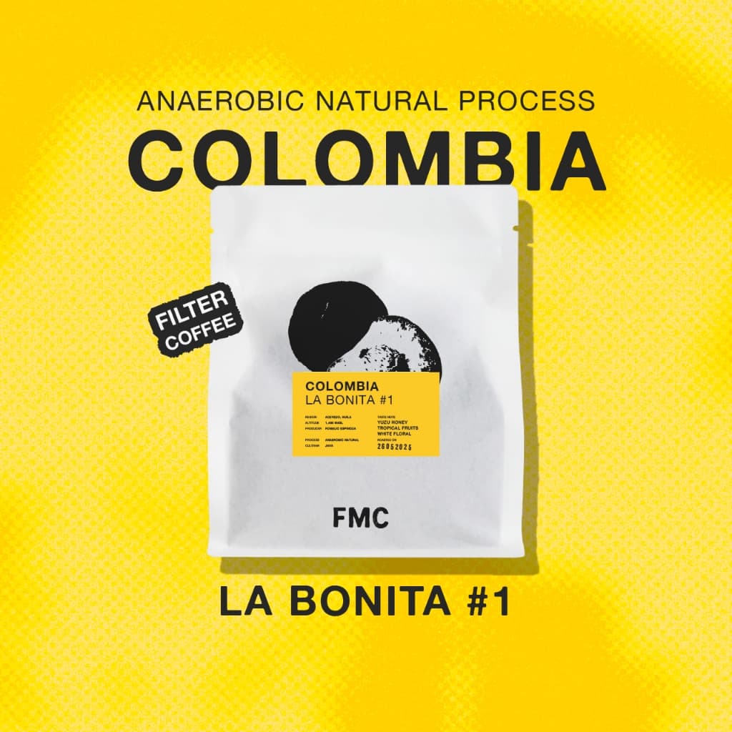 Feast Monday Coffee - เมล็ดกาแฟคั่วอ่อน Colombia La Bonita #1 Anaerobic Natural รูปที่ 1