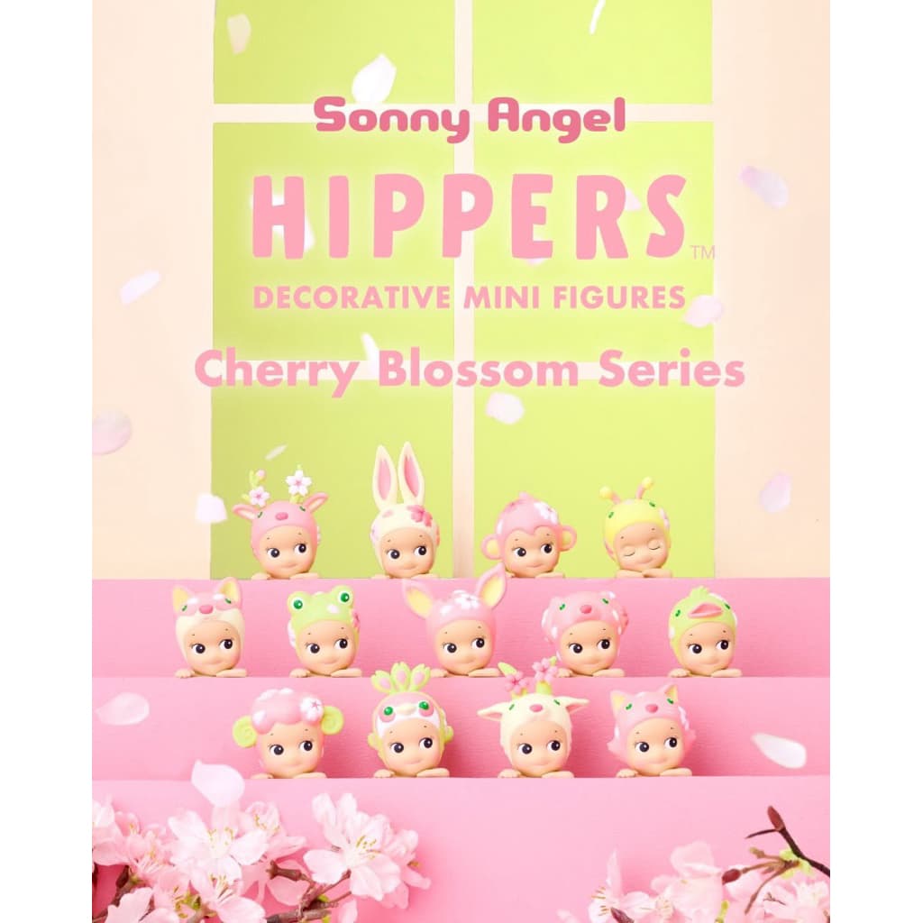 ( พร้อมส่ง / ส่งด่วน )🐰🌸 Sonnyangels Sakura Hippers ตัวติดโทรศัพท์ซอนนี่ คอลซากุระ💛🧡🩷 พร้อมส่งราคาป้าย แบบหนึ่งสุ่ม