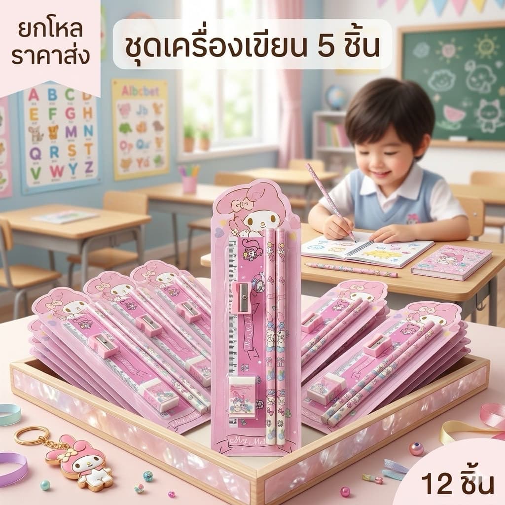 ยกโหลชุดเซทเครื่องเขียน มีหลายแบบ มีคาคาส่ง ส่งจากกรุงเทพ รูปที่ 8