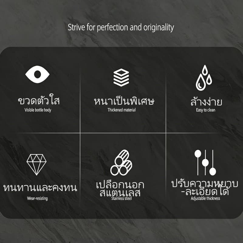 JoyTrayขวดบดพริกไทย ขวดบดเครื่องเทศ ขวดบดเกลือ พริกไทย งา หิมาลัยยัน ถั่ว ยา อาหารปลา รูปที่ 5