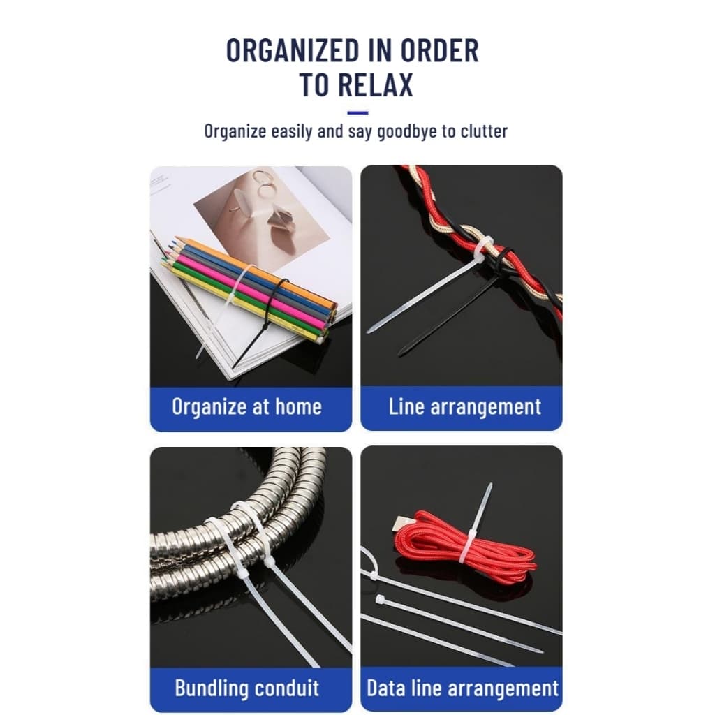 Cable Tie Nylon SUNRISE /Self Locking Zip Lock /PreferredHEAVYDUTY / Actual Pictures Posted รูปที่ 2