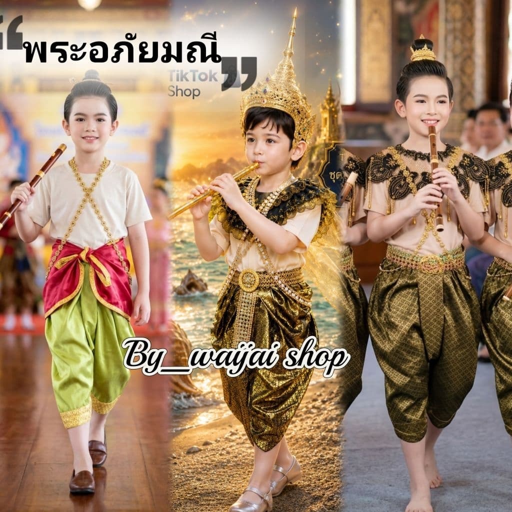 ชุดนางในวรรณคดี ชุดไทยการแสดง เรียกแมสได้ ขุนแผน วันทอง พระอภัยมณี นางเงือก ชุดฤาษี ชุดเงาะป่า รูปที่ 6