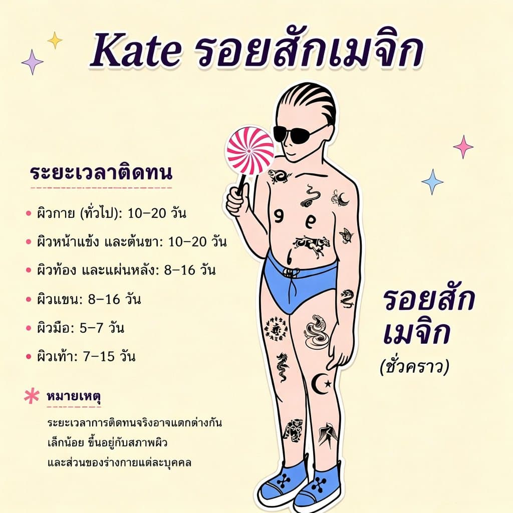 ส่งCODในไทยสติ๊กเกอร์สักตัวอักษร ดาร์กสไตล์เหมือนสักจริง กันน้ำ ไม่เจ็บผิว ติดทนนาน15 วัน รูปที่ 6